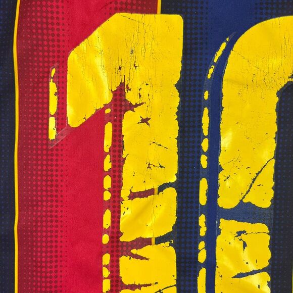 Nike Dri-Fit FC Barcelona Lionel Messi Jersey Short Sleeve Men's M *Flaw - Picture 11 of 15